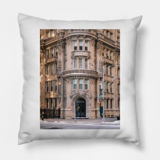 NYC Vintage Architecture Pillow