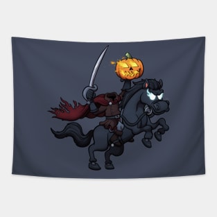 Creepy Halloween Horseman Tapestry