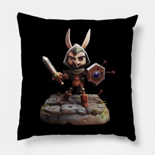 Rabbit warrior Pillow