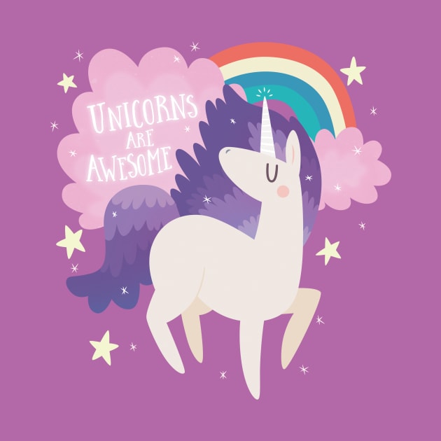 Unicorns Are Awesome by clairestamper