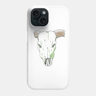 Western Gothic :: Bovine Memento Mori Phone Case