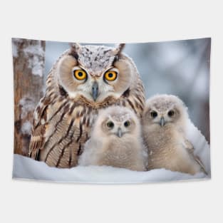 Owl Animal Bird Beauty Freedom Wilderness Enchanting Tapestry