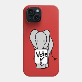 Big Elephant says Vote Phone Case