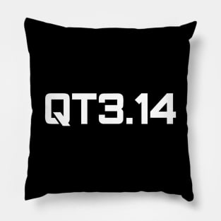 QT 3.14 Cutie pie digital style text typography Pillow