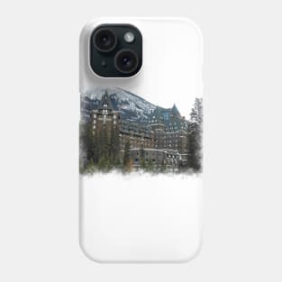 Castle in the Mountains - Banff Alberta Canada Phone Case