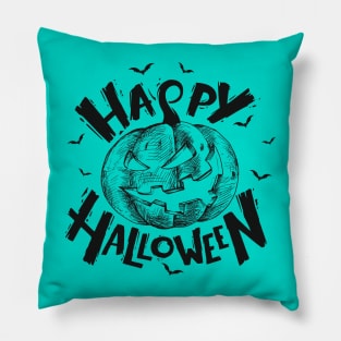 Halloween Scary Evil Pumpkin Funny Pumpkin Head Pillow