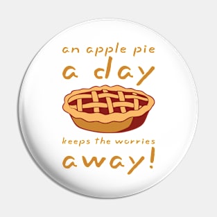 An apple pie a day keeps the worries away! Funny apple pie puns 2024 FOOD-5 Pin