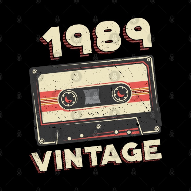 Vintage 1989 Retro Cassette Tape 31st Birthday by aneisha