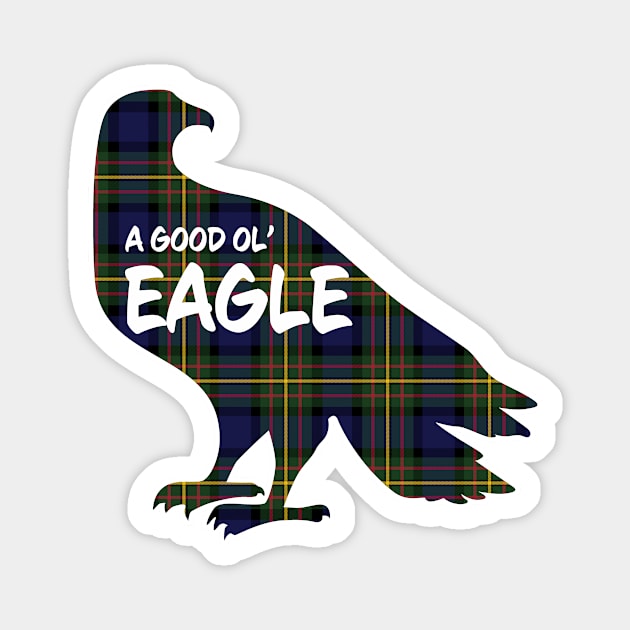 Eagle Critter - MacLaren Plaid Magnet by Wright Art