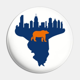 Chicago Bears NFL Football, Illinois Pin