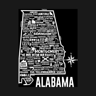 Alabama Map T-Shirt