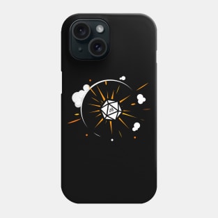 Polyhedral D20 Dice Critical Hit Explosion Phone Case