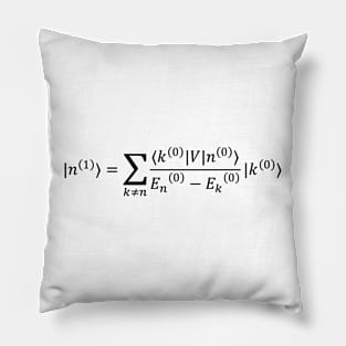 First Order State Shift - Quantum Physics Perturbation Theory Pillow