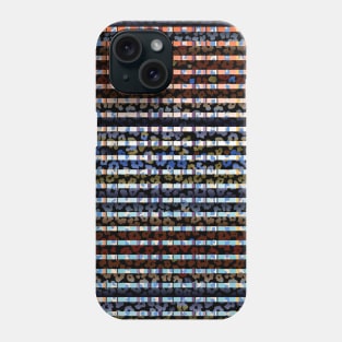 Colourful gradient unique flowers leopard stripes abstract modern 221 Pattern Phone Case