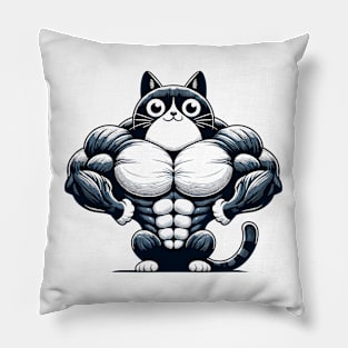 Meowscle Pillow