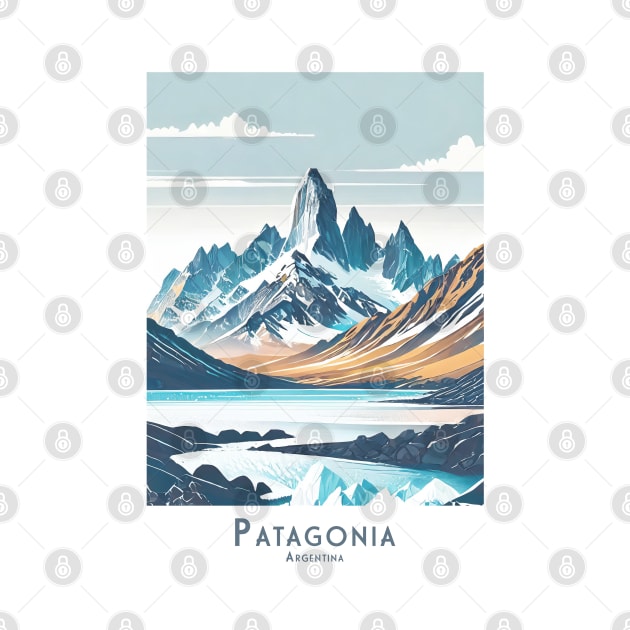 Vinatge minimalistic Majestic Patagonia by POD24