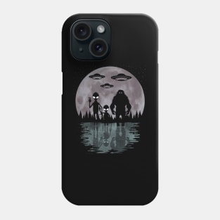 Bigfoot And Alien Phone Case