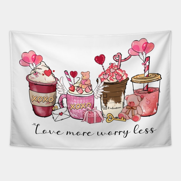 Love More worry less Tapestry by Roxy-Nightshade