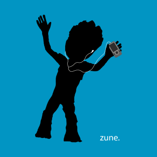 Baby Groot Zune iPod Advert T-Shirt