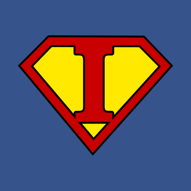 Superhero Symbol Letter I by NextLevelDesignz