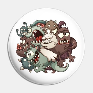 ball monster doodle Pin