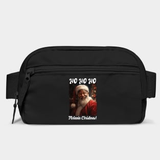 Ho Ho Ho Melanin Christmas! Quote Black Santa Claus Bag