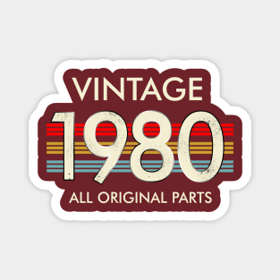 Vintage 1980 All Original Parts Magnet