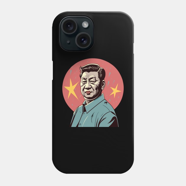 Xi Jinping Background Flag Phone Case by kknows