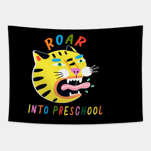 Roaring Into Preschool Tapestry by senpaistore101