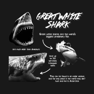 Great White Shark Fun facts T-Shirt