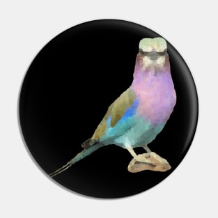 Lilac breasted Roller / Polygon - Bird in Africa Pin