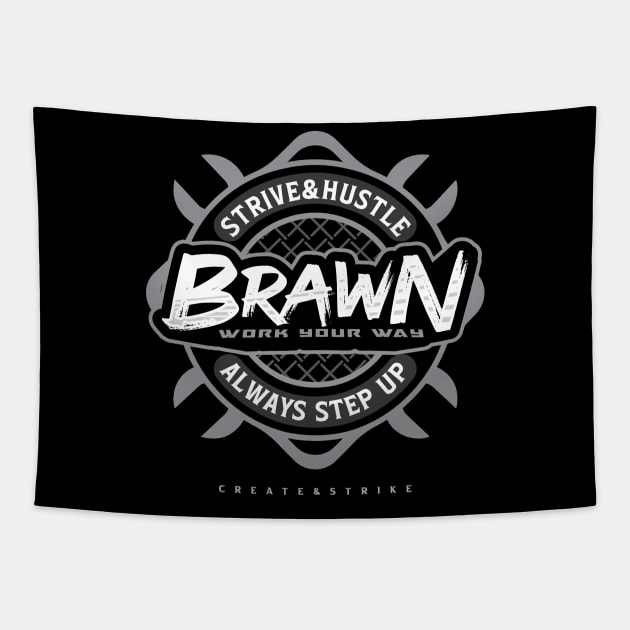 BRAWN Tapestry by Rockartworks