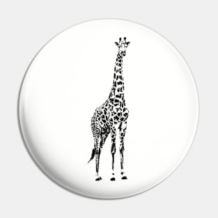 Male Giraffe Standing Tall | African Wildlife Pin