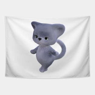 Russian Blue Kitten Tapestry