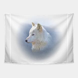 White wolf Tapestry