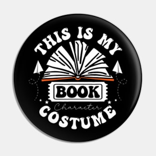 This Is My Book Character Costume Funny Book Halloween Pin