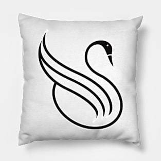 Swan artwork Pillow