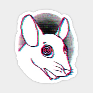 Tripped Out Rat (Glitched Version) Magnet