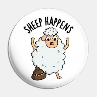 Sheep Happens Funny Poop Puns Pin