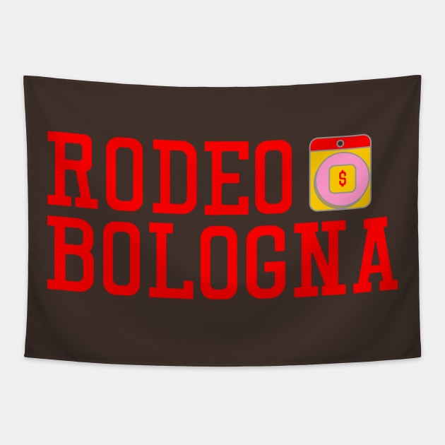 Rodeo Bologna Tapestry by SkeletonAstronaut