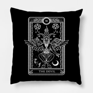 The Devil Tarot Card Pillow