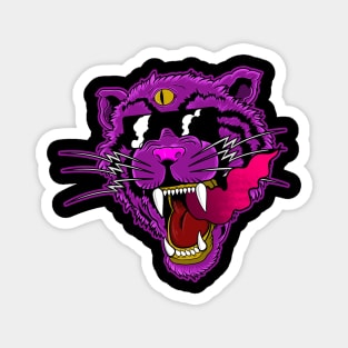 The Purple Tiger Magnet