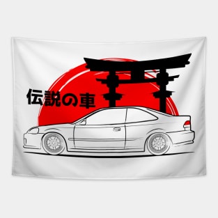 The JDM Civic Coupe Art Tapestry