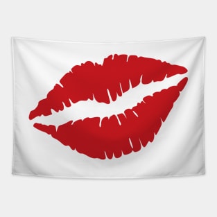 Red Lips Tapestry