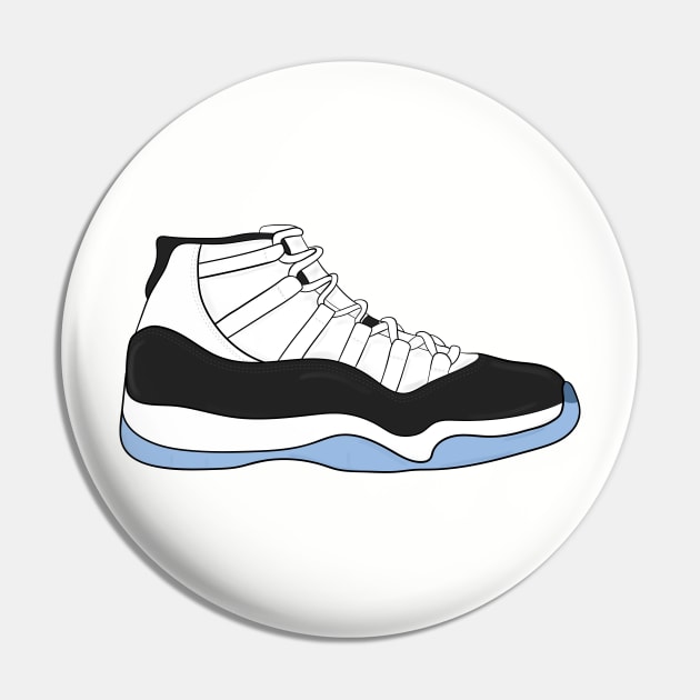 Air Jordan XI (11) - Concord Pin by WalkDesigns