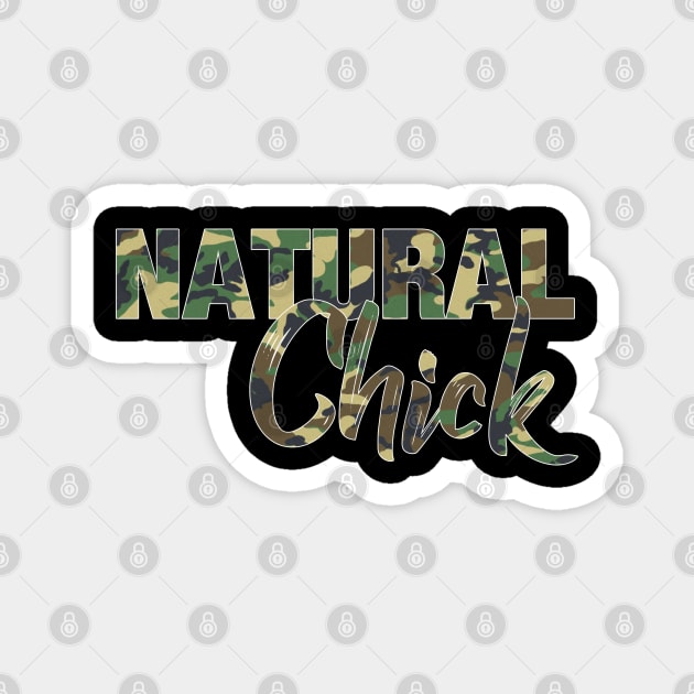 Natural Chick Camo Natural Hair Magnet by blackartmattersshop