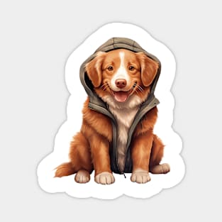 Winter Nova Scotia Duck Tolling Retriever Dog Magnet