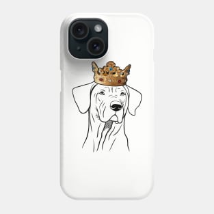 Rhodesian Ridgeback Dog King Queen Wearing Crown Phone Case