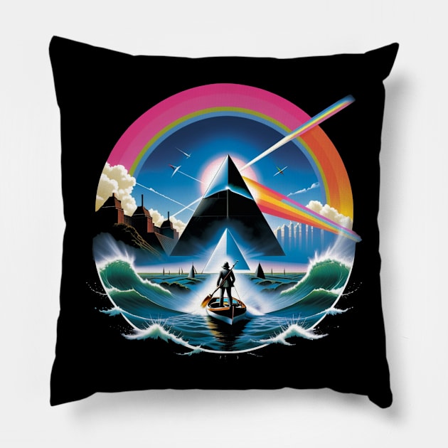 pink floyd shirt Pillow by PixelSymphony