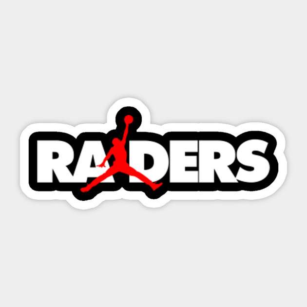 Raiders Jumpman White Oakland Raiders Sticker Teepublic